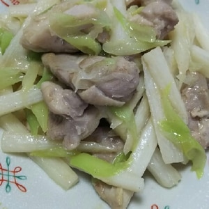 鶏肉と長芋の炒めもの